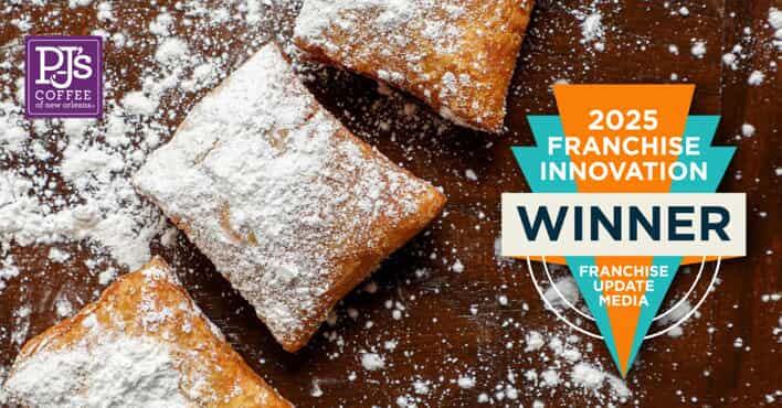 PJ’s Coffee was recently honored with the Franchise Innovation Award
